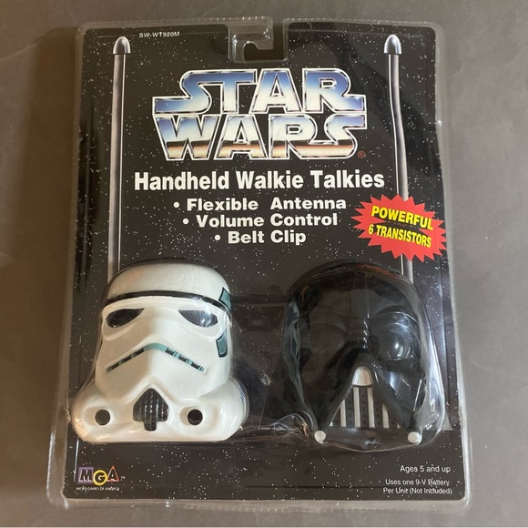 90s Star Wars Darth Vader & Stromtrooper Walkie Talkies - Picture 2 of 7